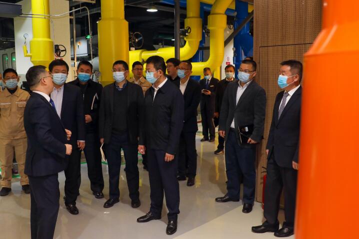 js6666zs金沙集团向导到锦江宾馆智慧高效能源中心视察指导事情